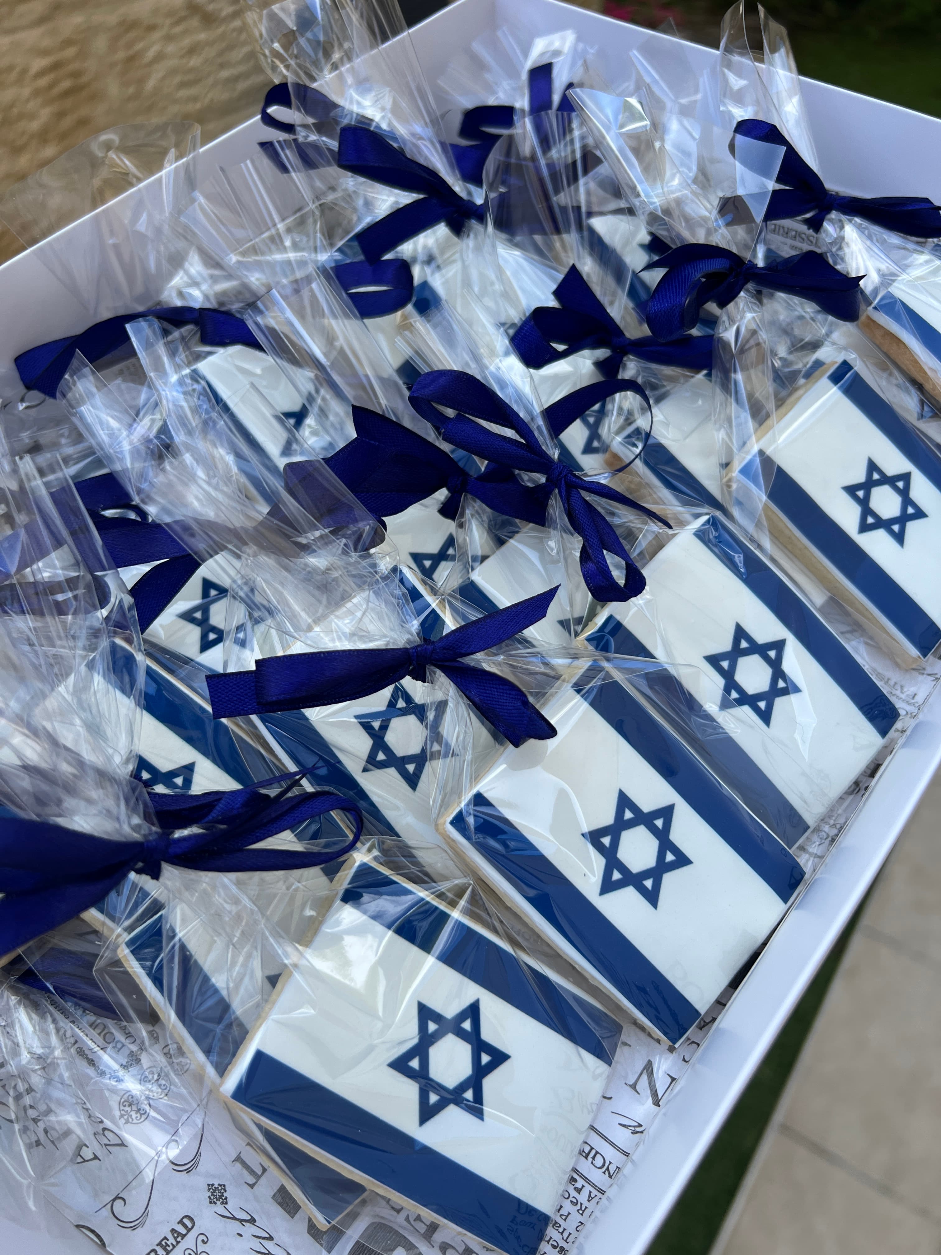 israeli flag Cookies